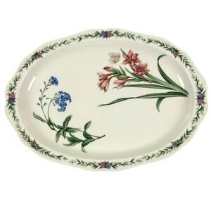 Noritake Conservatory Gala Cuisine 7915 Japan Large Oval Serving Platter-Nice!